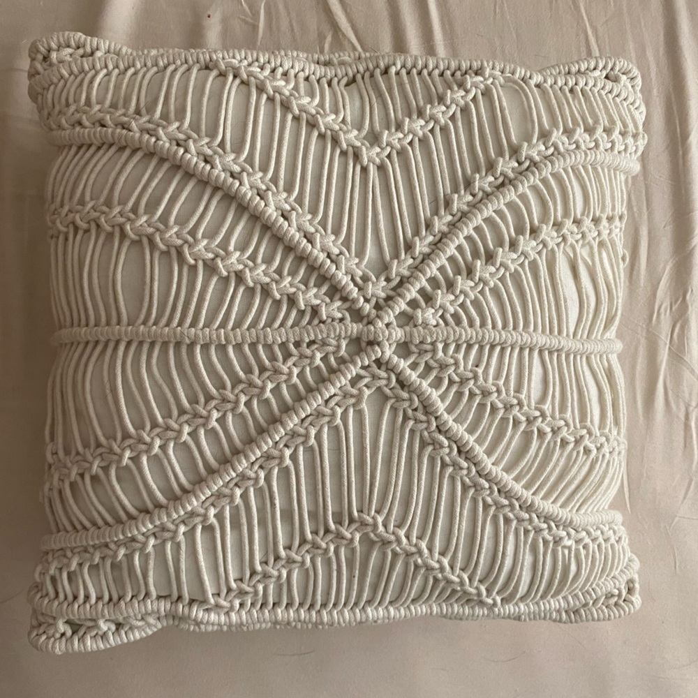Opalhouse macramé throw pillow